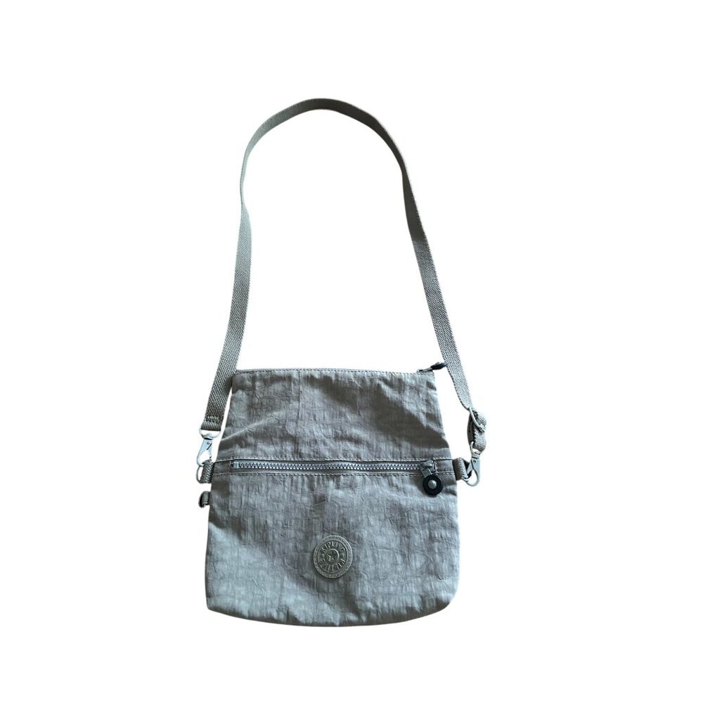 Kipling Beige Crossbody Shoulder Bag With Adjustable Strap & Zipper Pocket READ